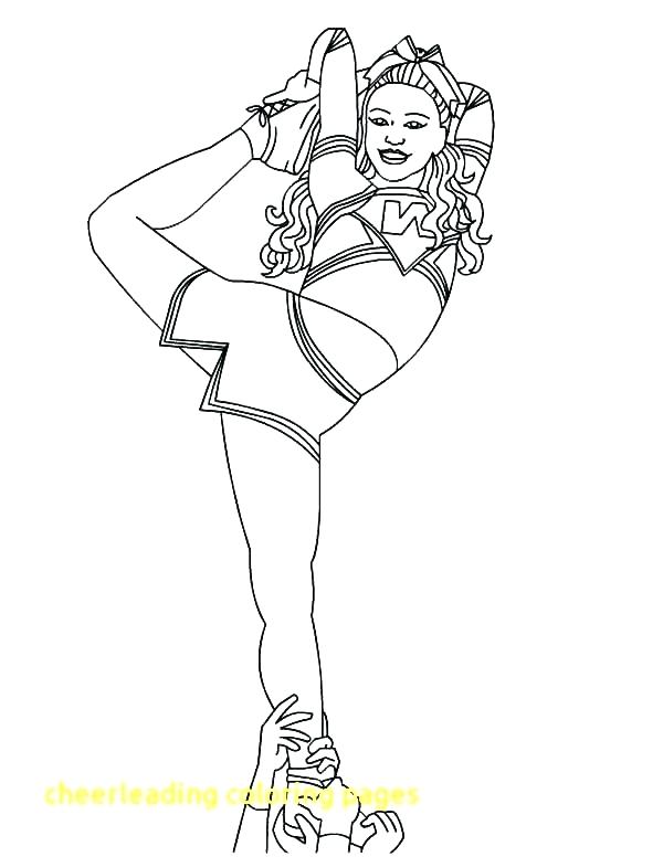 600x776 Cheer Coloring Pages Cheerleading Page With Stunt Macgregormalta