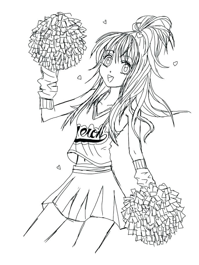 687x916 Cheerleading Coloring Sheets Coloring Pages Medium Size
