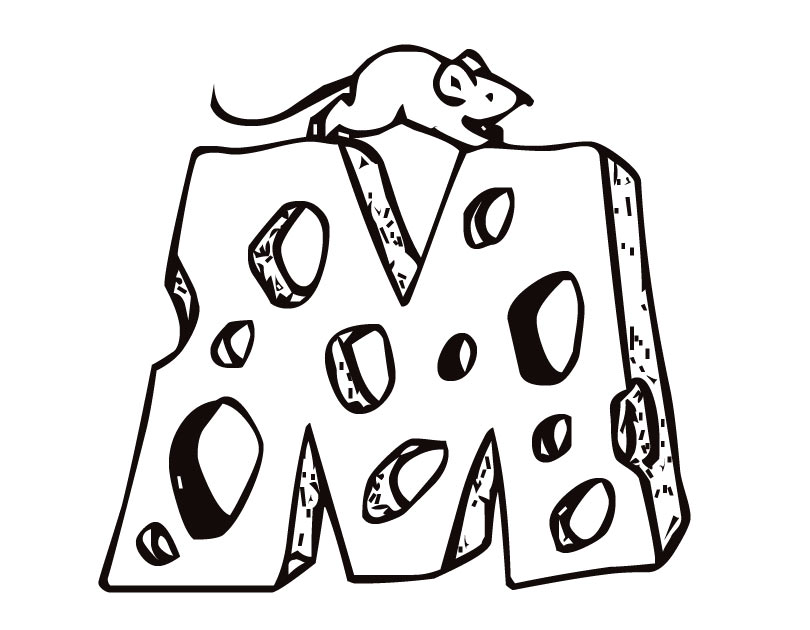 810x630 Printable Letter M