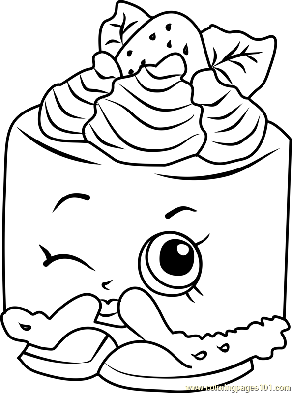 594x800 Cheese Louise Shopkins Coloring Page