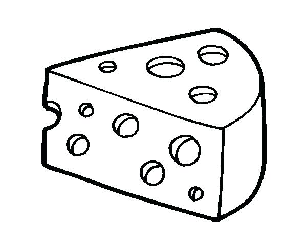 600x470 Cheese Coloring Pages Cheese Coloring Page Cheeseburger Coloring