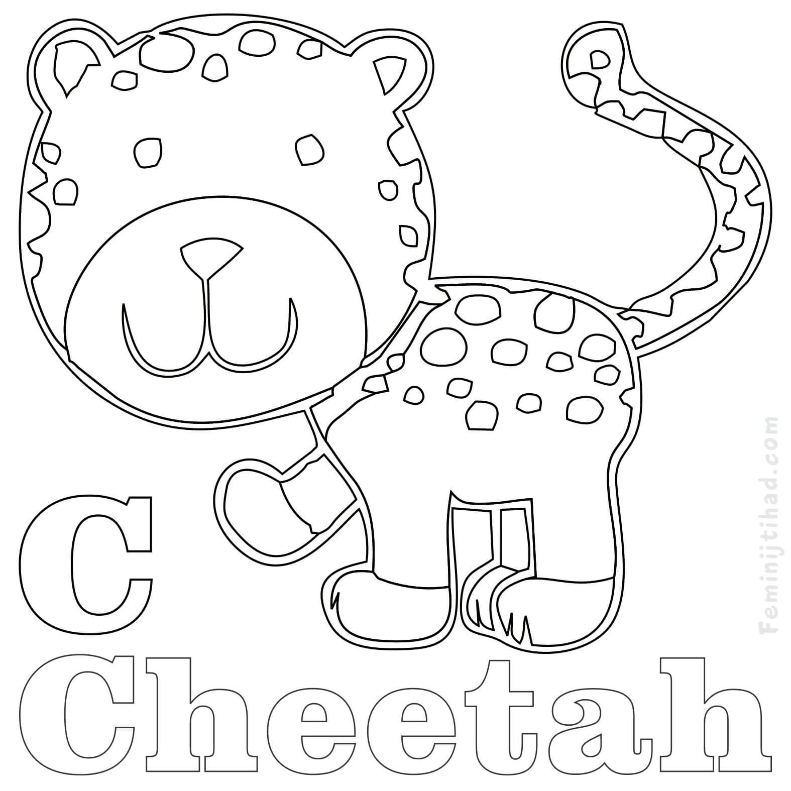 1575x1575 Cheetah Coloring Pages Collection Coloring Pages For Kids