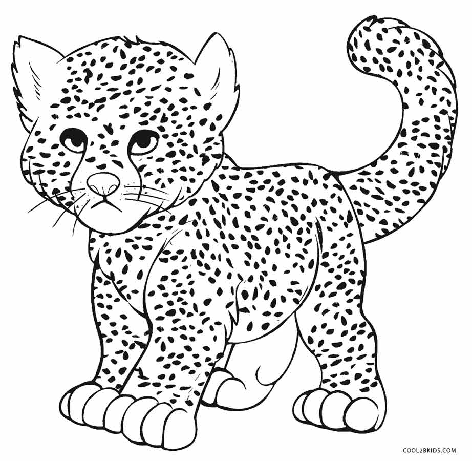922x900 Printable Cheetah Coloring Pages For Kids Cheetah Color