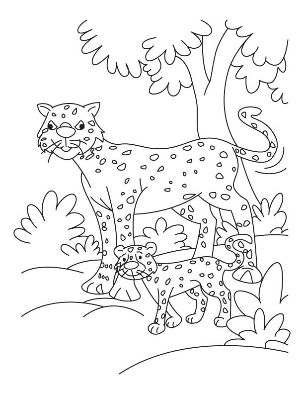 612x792 Cub With Cheetah Coloring Pages Download Free Cub With Cheetah Cub