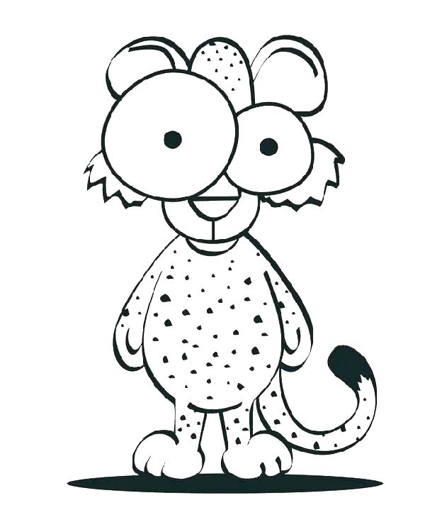 600x750 Cheetah Cub Coloring Pages