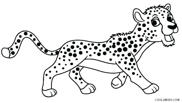 600x340 Cheetah Coloring Pages Online Printable Coloring Cheetah Coloring