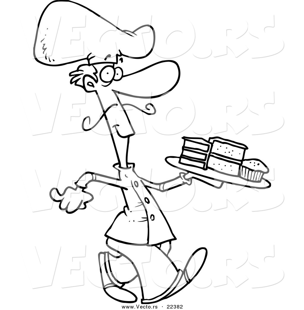 1024x1044 Chef Coloring Page