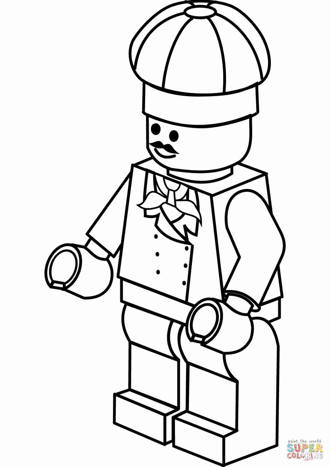 1060x1500 Lego Chef Coloring Page Free Printable Pages Lovely Olegratiy