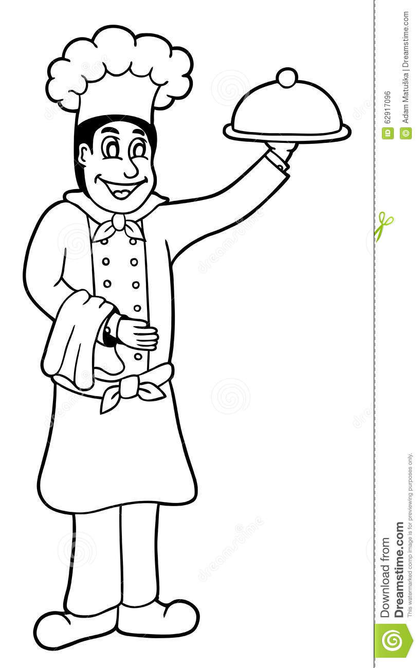 817x1300 Chef Coloring Pages