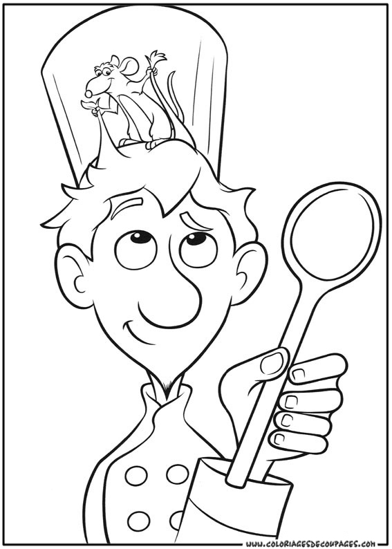 567x794 Chef Hat Coloring Page