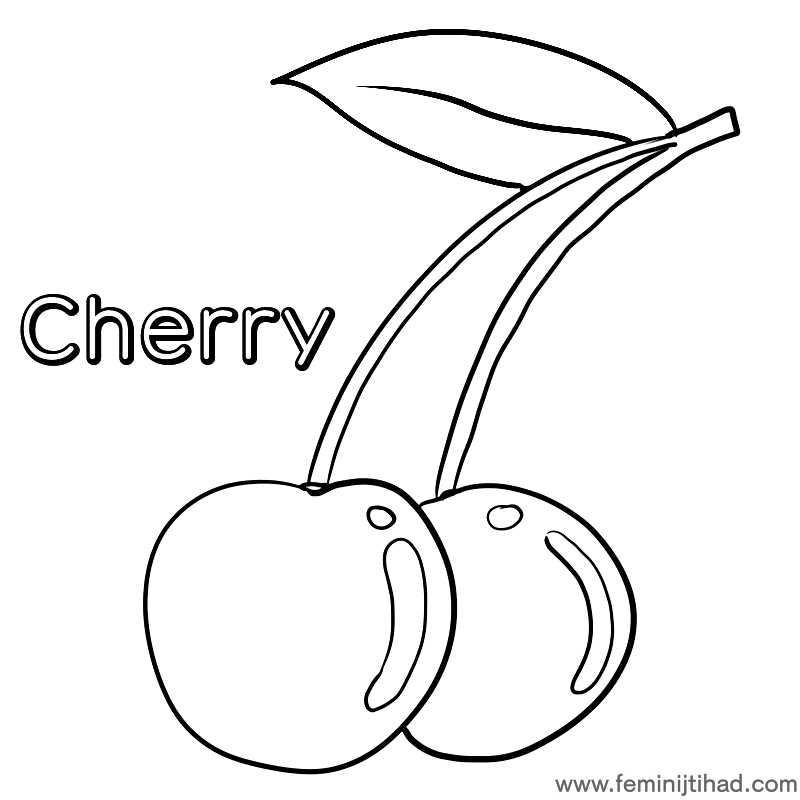 800x800 Cherry Coloring Pages Collections Coloring Pages For Kids