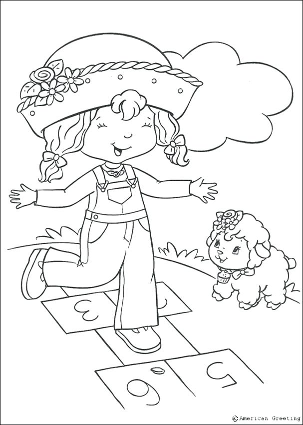 607x850 Cherry Jam Coloring Pages Strawberry Shortcake Coloring Pages