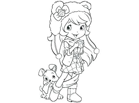 450x334 Cherry Jam Coloring Pages Strawberry Shortcake Coloring Sheet