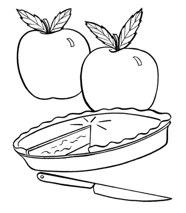 643x736 Pictures Fresh Apple Pie Coloring For Kids Pie