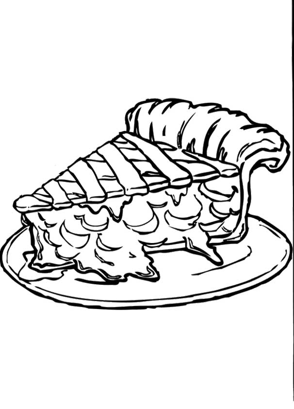 606x843 Apple Pie Coloring Page