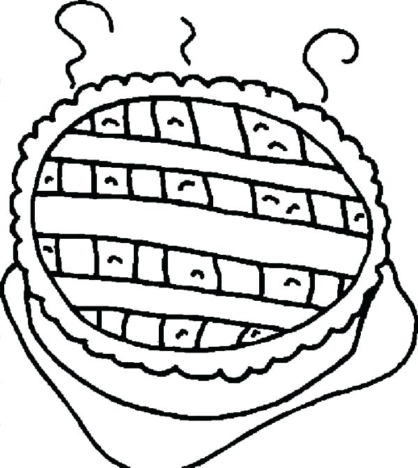 600x672 Pie Coloring Page Cherry Pie Coloring Page Pie Coloring Pages