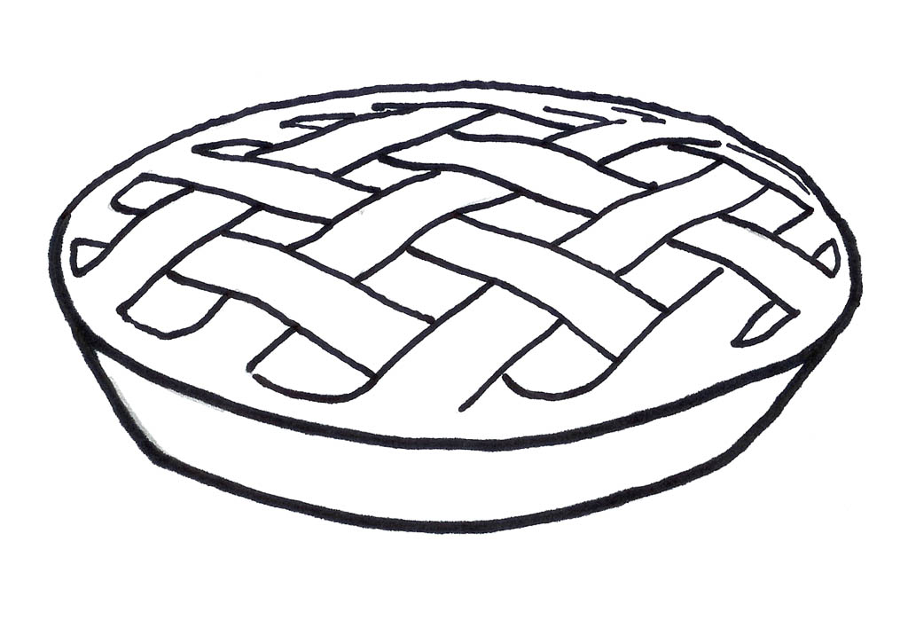 1024x708 Pie Coloring Pages