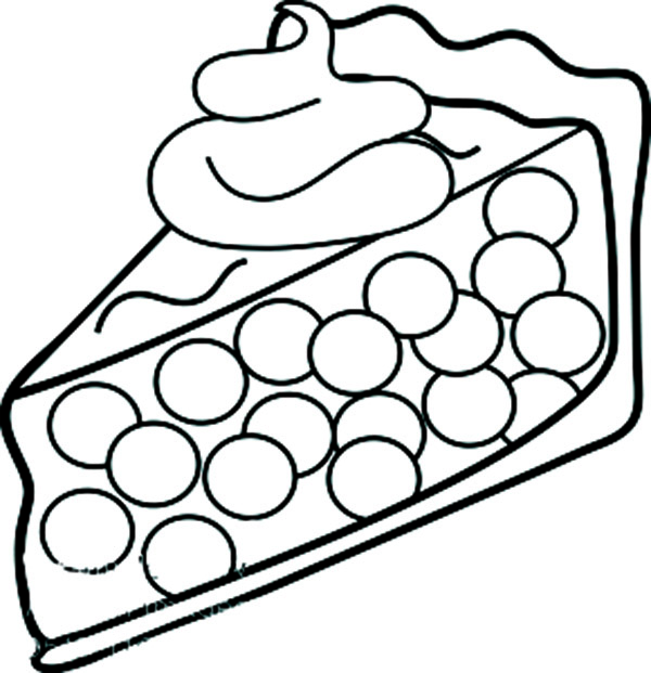 600x621 Cherry Pie Coloring Page Free Coloring Pages