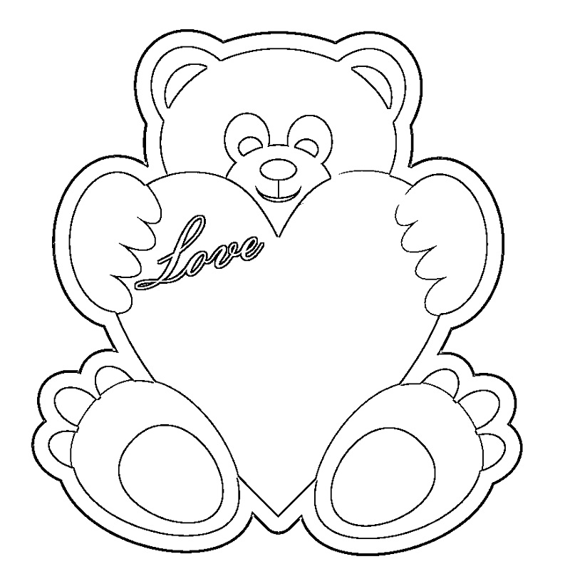 800x798 Valentine Day Coloring Pages