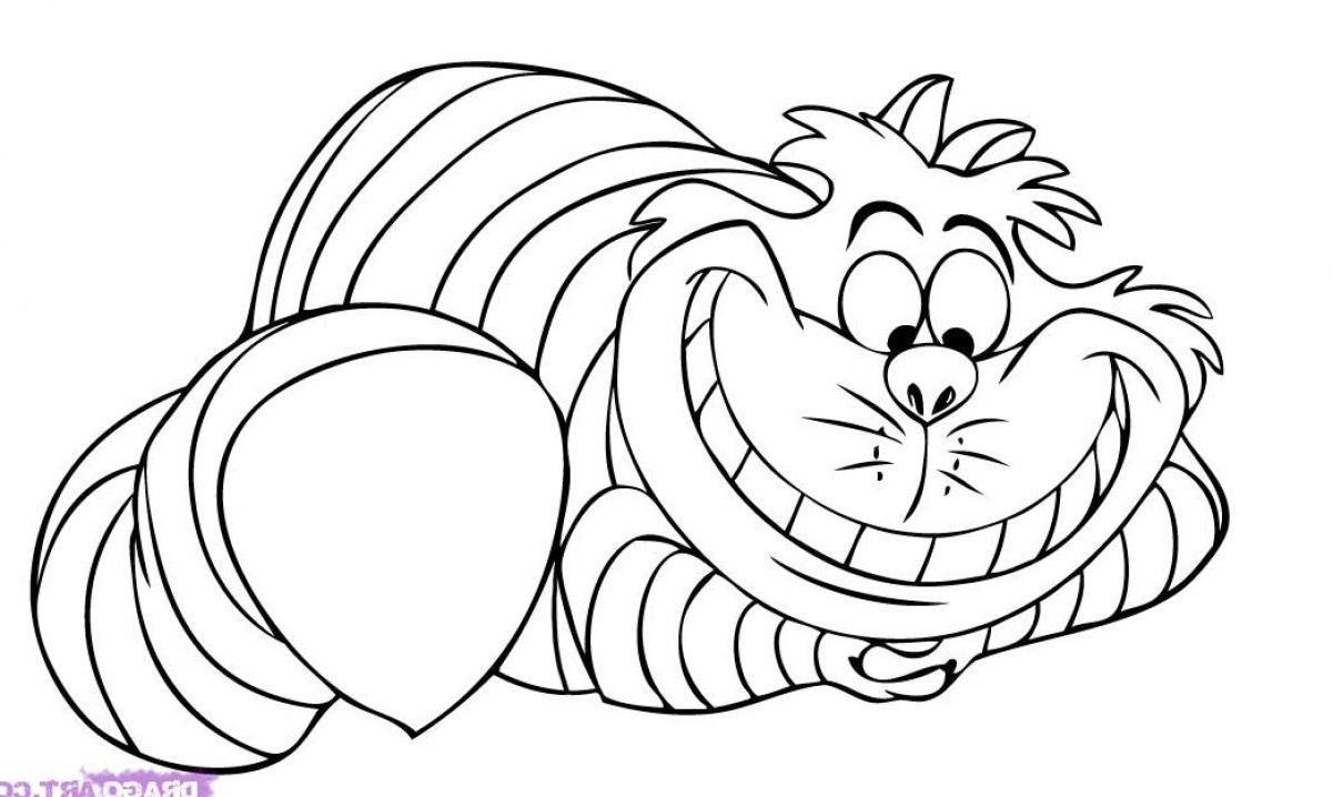1201x718 Cheshire Cat Coloring Pages
