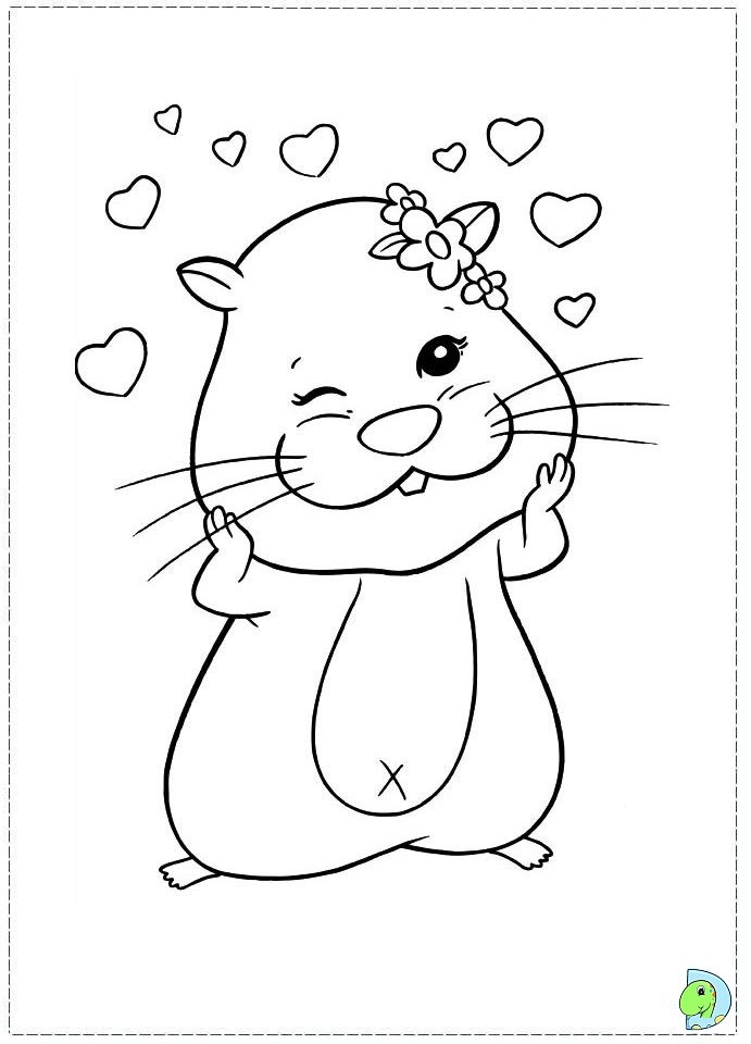 691x960 Colouring Pages Zhu Zhu Pets