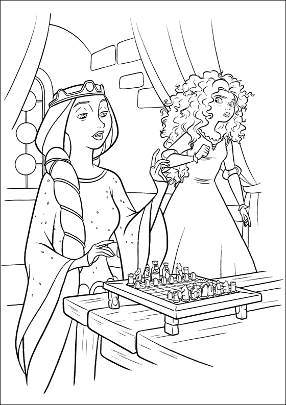 560x794 Merida Do Not Want To Play Chess Coloring Pages Coloring Pages