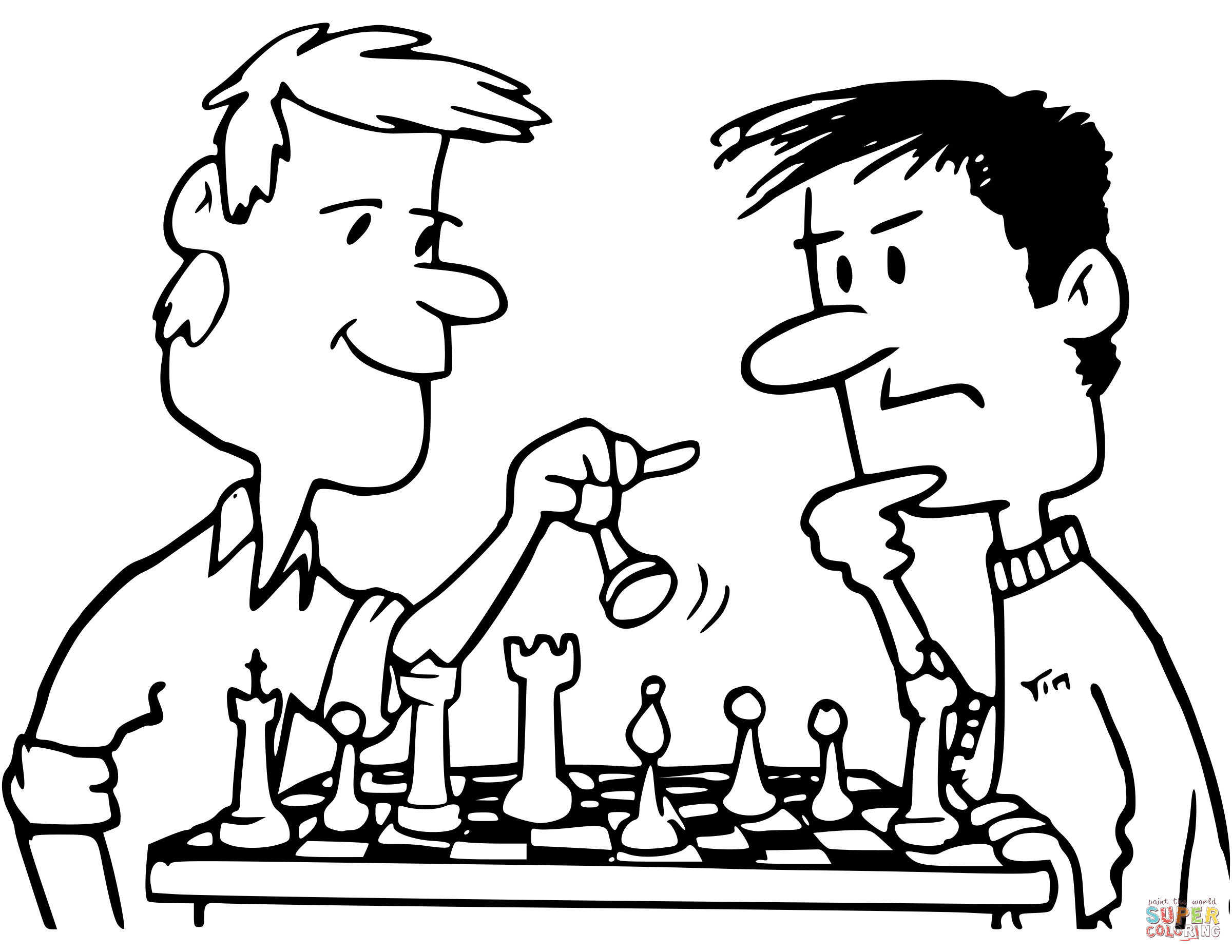 Chess Game Pieces Coloring Pages Coloring Pages