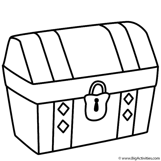650x650 Treasure Chest Coloring Page Treasure Chest Coloring Page Pirates