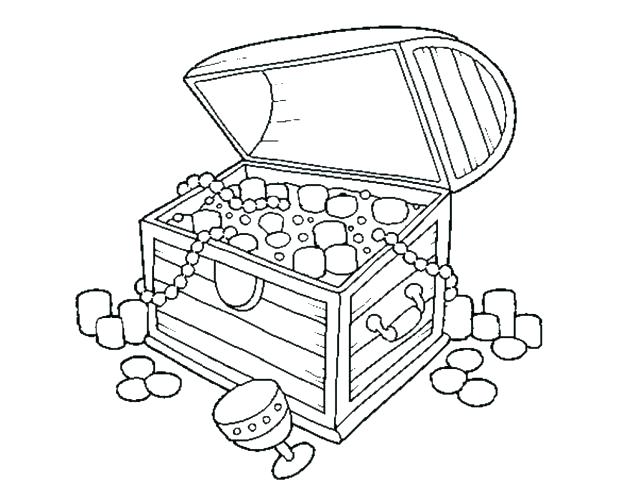 638x500 Treasure Chest Coloring Pages Coloring Page Treasure Chest