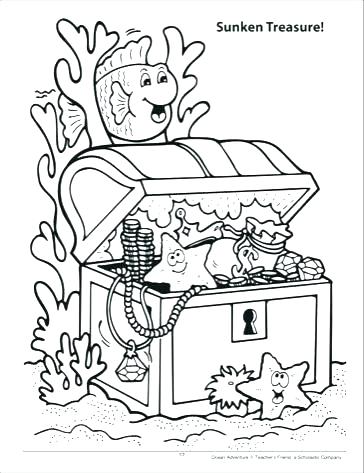 364x473 Treasure Chest Coloring Pages Coloring Pages Treasure Chest