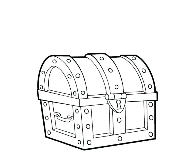 600x544 Treasure Chest Coloring Pages Treasure Chest Coloring Pages