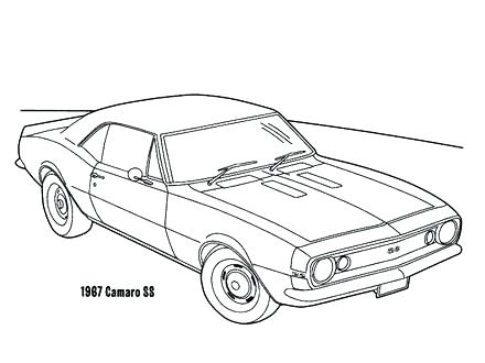 440x330 Camaro Coloring Page Coloring Pages Cars Coloring Pages Sketch