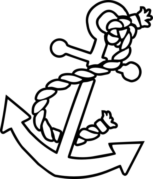 638x745 Anchor Coloring Pages