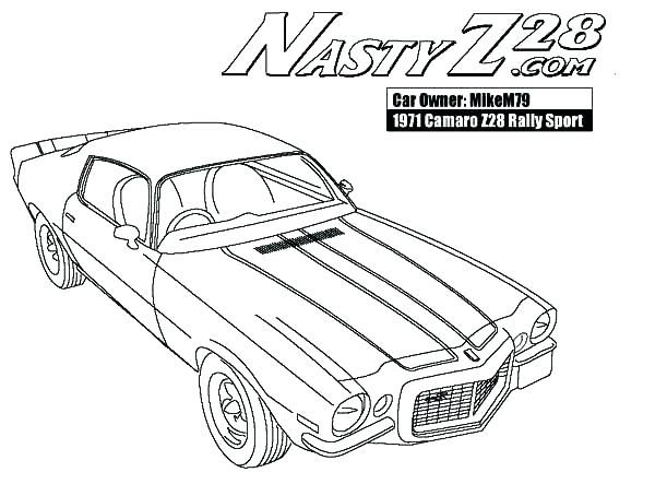 600x443 Camaro Coloring Page Coloring Page Car Coloring Pages For Kids