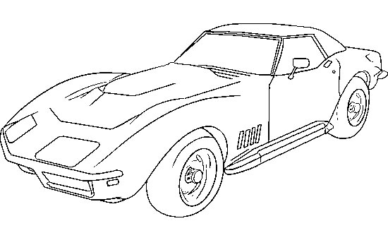 550x330 Corvette Coloring Page