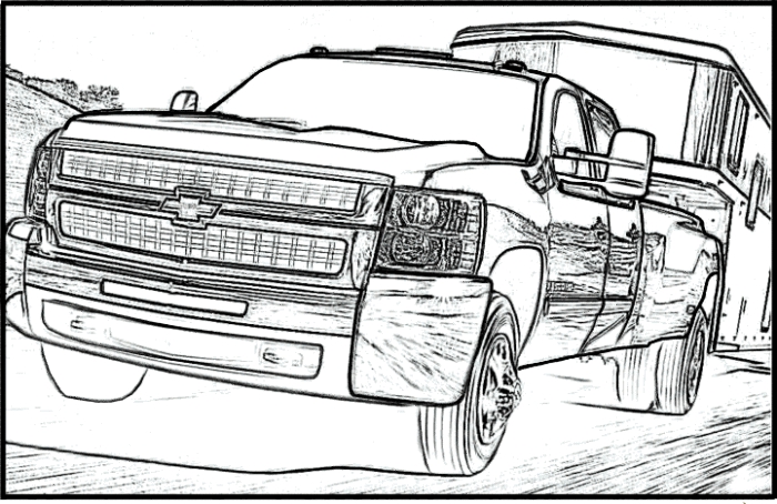 700x454 Printable Chevy Truck Coloring Pages Chevy Truck Chevy