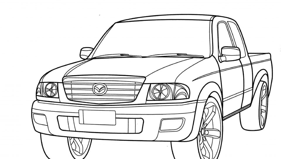 960x544 How To Draw Pickup Truck Step Cakepins Com Ideas Coloring Pages