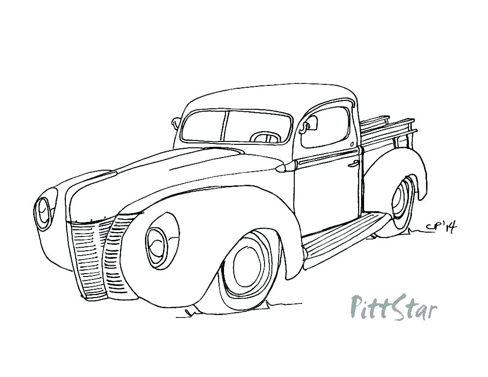 1000x773 Chevy Coloring Pages