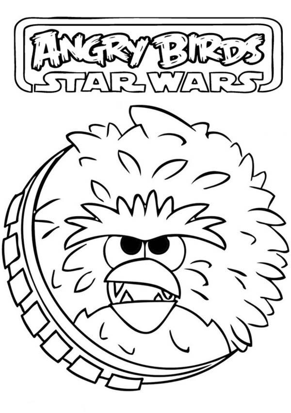 600x850 Angry Birds Star Wars Chewbacca Is Angry Coloring Pages Batch