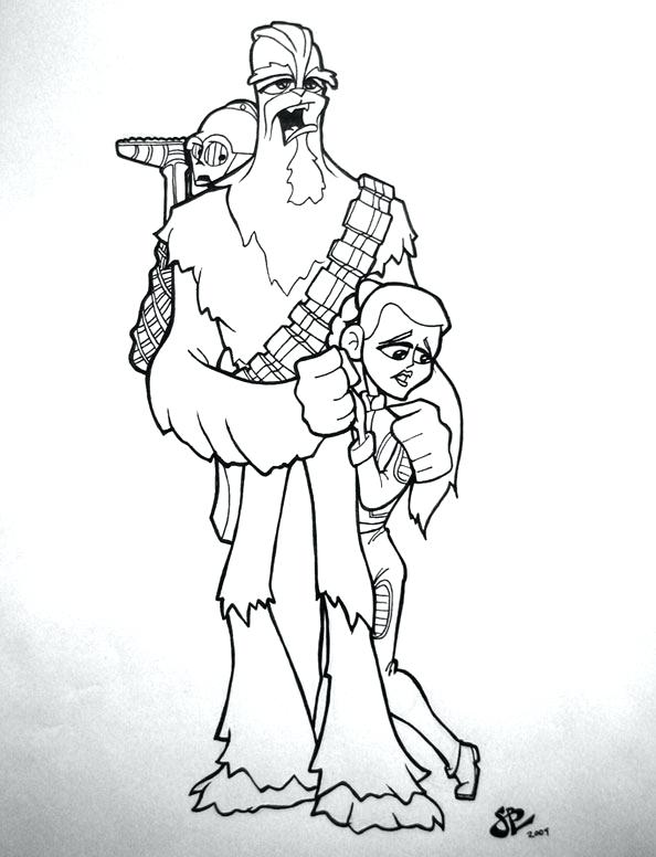 594x776 Chewbacca Coloring Pages