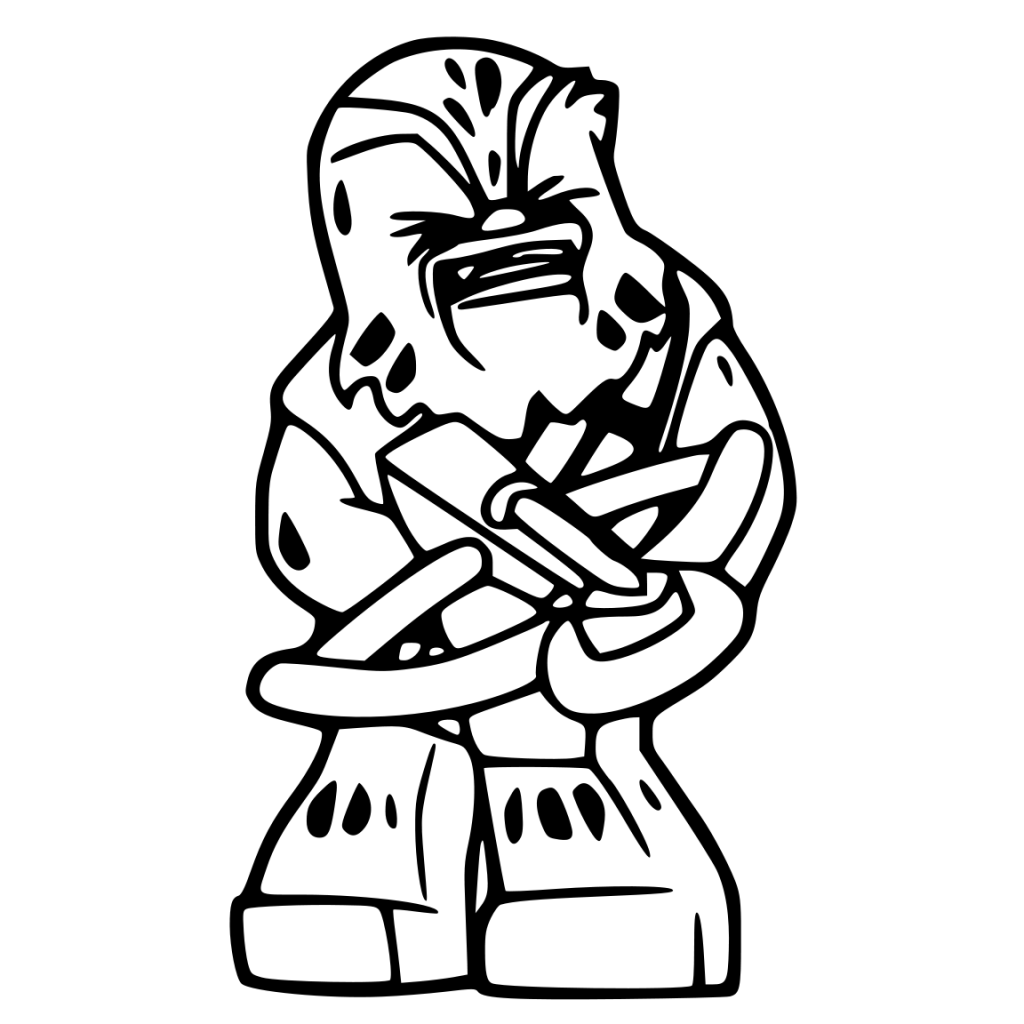 1024x1024 Chewbacca Coloring Pages Coloringsuite Com Throughout