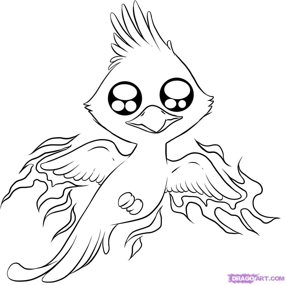 972x966 Chibi Animals Coloring Pages Images About Drawings My Room