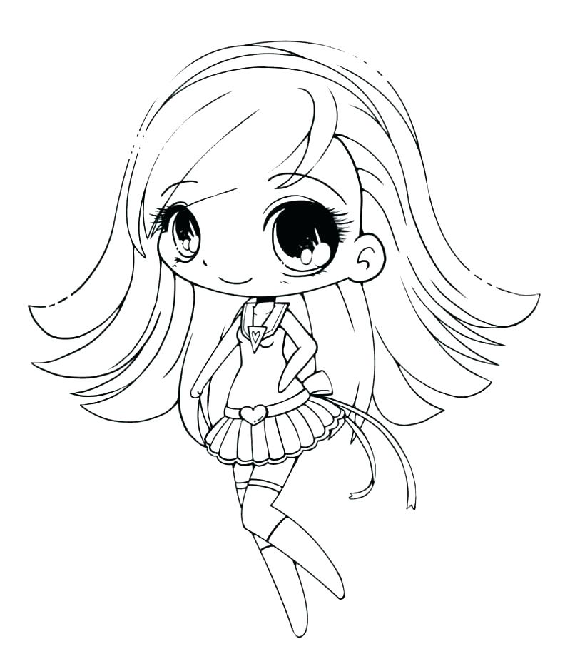 Chibi Anime Coloring Pages at GetDrawings | Free download
