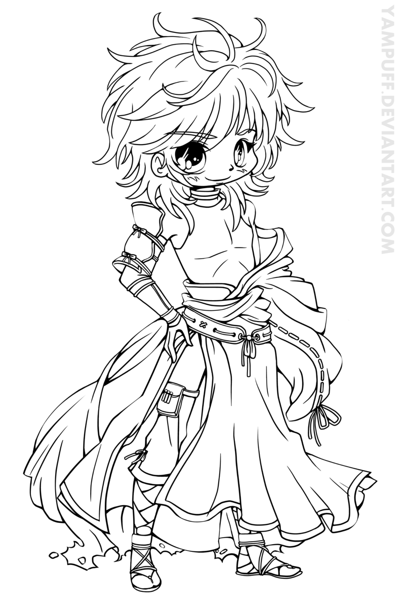 800x1185 Geomon Ishikawa Chibi Lineart