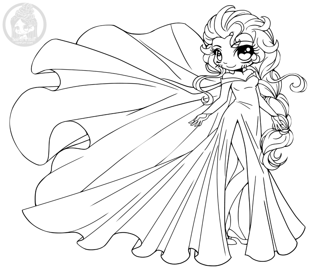 1024x878 Chibi Coloring Pages