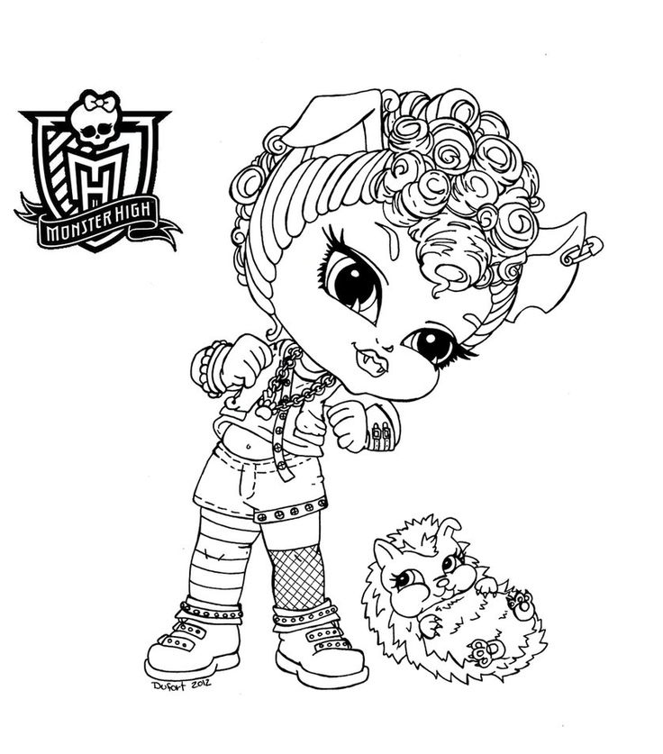 736x837 Monster High Coloring Page Inspirational Chibi Monster High