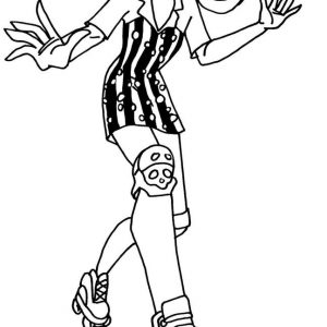 300x300 Monster High Ghouls Rule Coloring Pages Copy Chibi Monster High