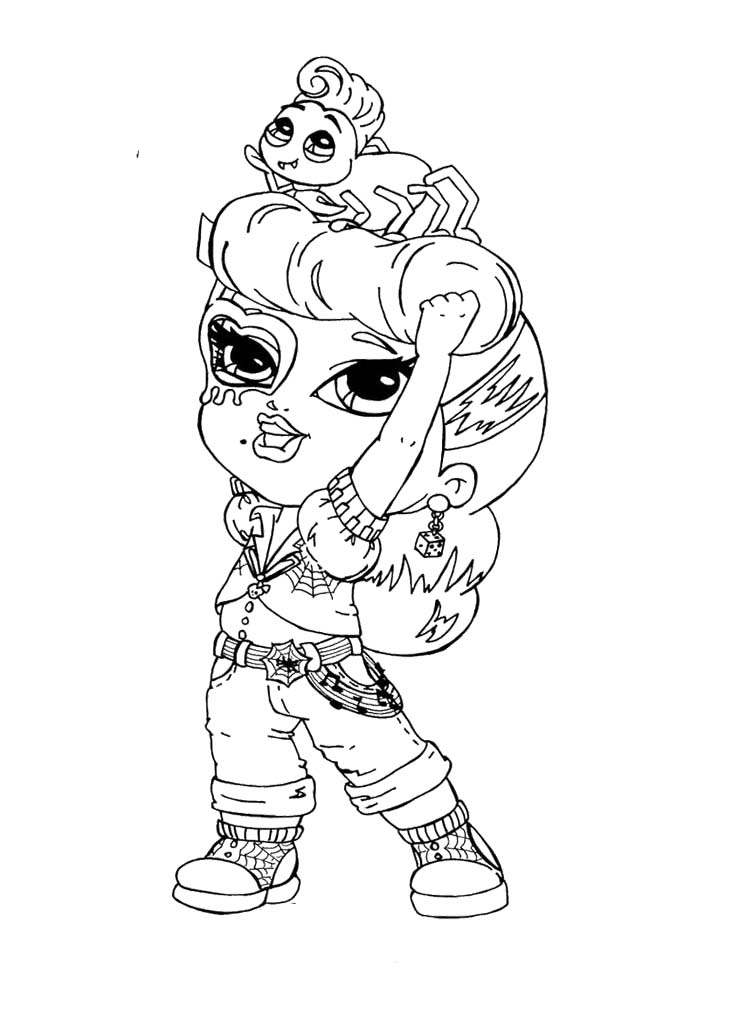 736x1023 Operetta Monster High Coloring Pages