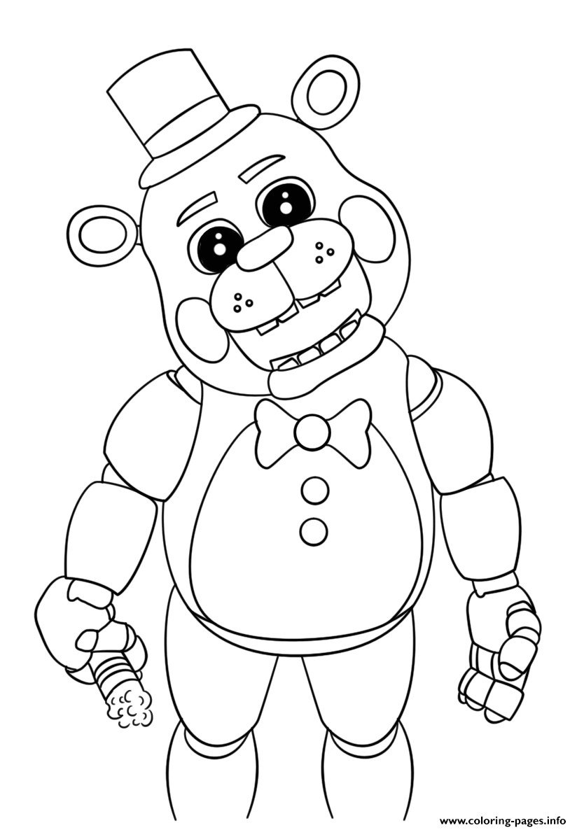 824x1186 Impressive Toy Bonnie Coloring Pages Fnaf Chic