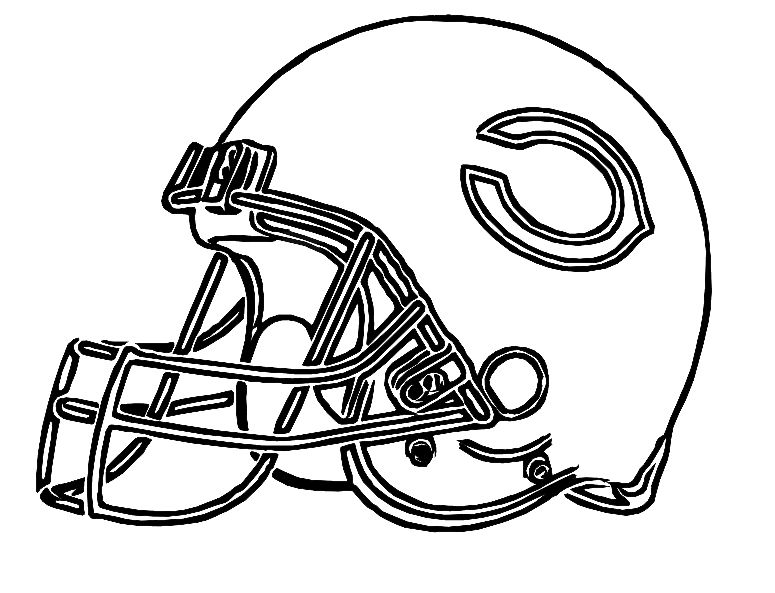 775x593 Pictures Football Helmet Chicago Bears Coloring Pages Football